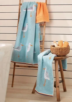 Baumwollhandtuch mit Möwen Design|bonprix Online