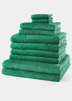 Baumwollhandtuch Set (10-tlg. Set)|bonprix Discount