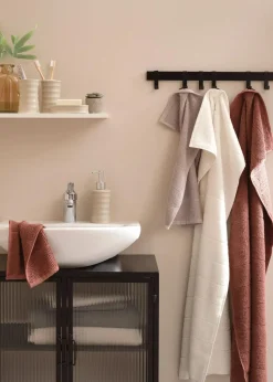 bonprix Handtücher|Baumwollhandtuch Set (10-tlg. Set) creme