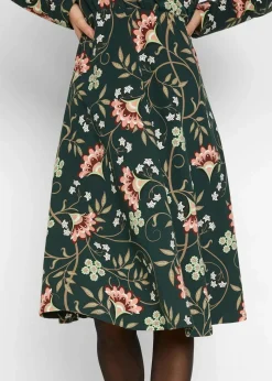 Baumwoll-Jerseykleid in Wickeloptik|bonprix