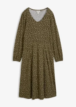 Baumwoll-Jerseykleid, Midilänge|bonprix Online