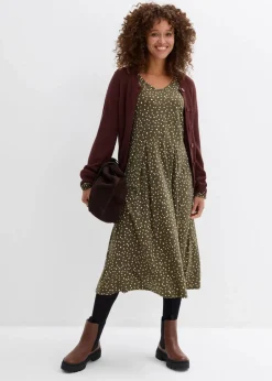 Baumwoll-Jerseykleid, Midilänge|bonprix Online