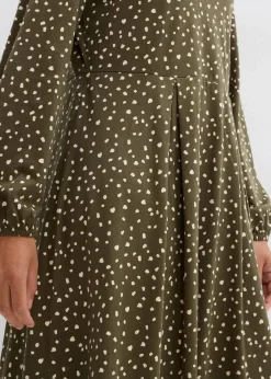 Baumwoll-Jerseykleid, Midilänge|bonprix Online