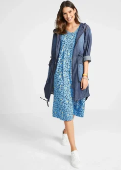 Baumwoll-Jerseykleid, Midilänge|bonprix Outlet