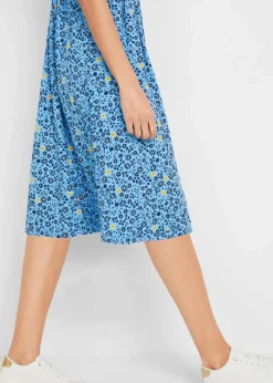 Baumwoll-Jerseykleid, Midilänge|bonprix Outlet