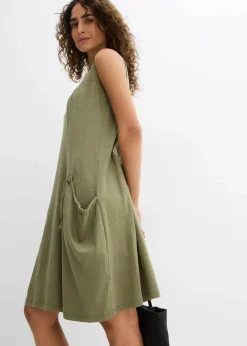 Baumwoll-Jerseykleid mit Taschen|bonprix Online