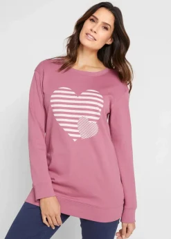 Baumwoll-Langarmshirt, bedruckt|bonprix Sale