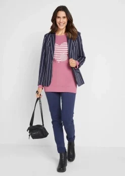 Baumwoll-Langarmshirt, bedruckt|bonprix Sale