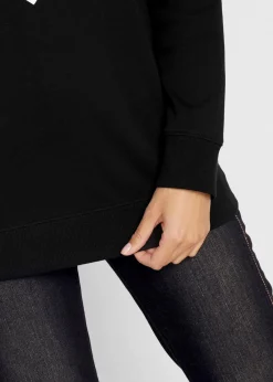 Baumwoll-Langarmshirt, bedruckt|bonprix Outlet