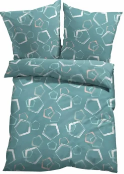 bonprix Bettwäsche|Baumwollmix-Bettwäsche salbei