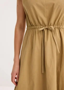 Baumwoll-Popeline Kleid mit variablem Zugband|bonprix New