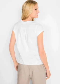 Baumwoll-Shirt, Kurzarm|bonprix Outlet