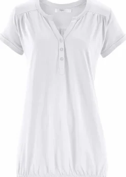 Baumwoll-Shirt, Kurzarm|bonprix Hot