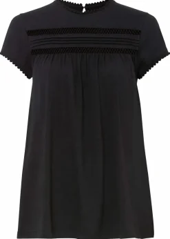 Baumwoll-Shirt mit Spitze|bonprix Clearance