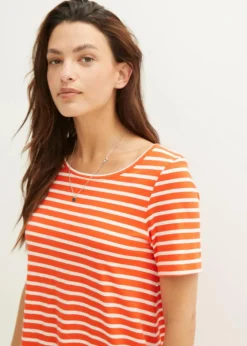 Baumwoll-Shirtkleid aus Flammgarn|bonprix Online