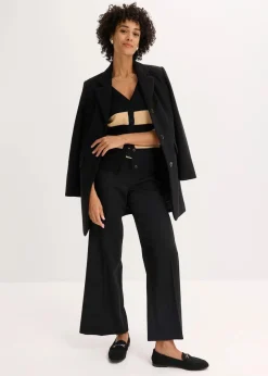 Baumwollstrickjacke mit Streifen|bonprix Hot