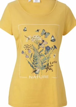 Baumwoll-T-Shirt mit Druck|bonprix