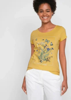 Baumwoll-T-Shirt mit Druck|bonprix