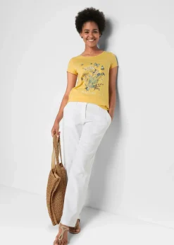 Baumwoll-T-Shirt mit Druck|bonprix