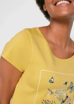 Baumwoll-T-Shirt mit Druck|bonprix