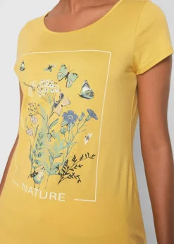 Baumwoll-T-Shirt mit Druck|bonprix