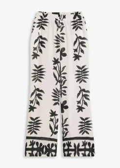 bedruckte Hose aus fließender Viskose|bonprix New