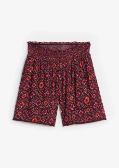 bonprix Bekleidung·Outdoorbekleidung|Bekleidung·Kleider|Bedruckte Schlupf-Shorts mit Gummibund dunkelbeere bedruckt