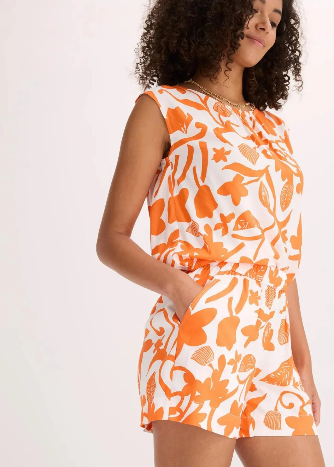 bedruckte Shorts aus fließender Viskose|bonprix Outlet