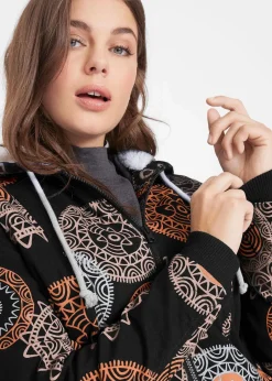 Bedruckter Baumwoll-Parka mit Kapuze|bonprix Outlet