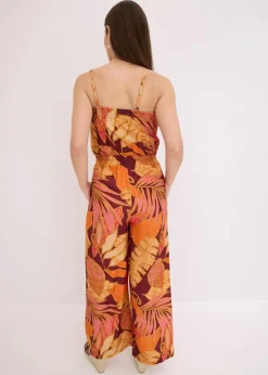 bedruckter Jumpsuit aus fließender Viskose|bonprix Discount