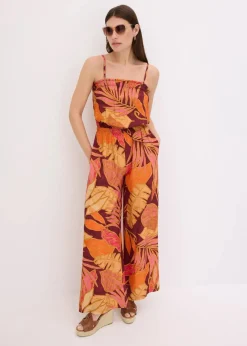 bedruckter Jumpsuit aus fließender Viskose|bonprix Discount