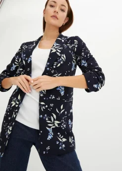 Bedruckter Longblazer|bonprix Clearance