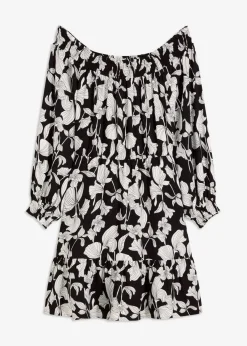 bedrucktes Carmen-Kleid|bonprix Outlet