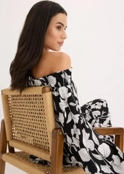 bedrucktes Carmen-Kleid|bonprix Outlet