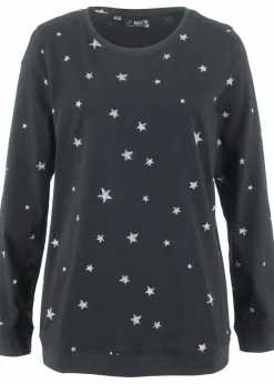 Bedrucktes Langarmshirt aus Baumwolle|bonprix Clearance