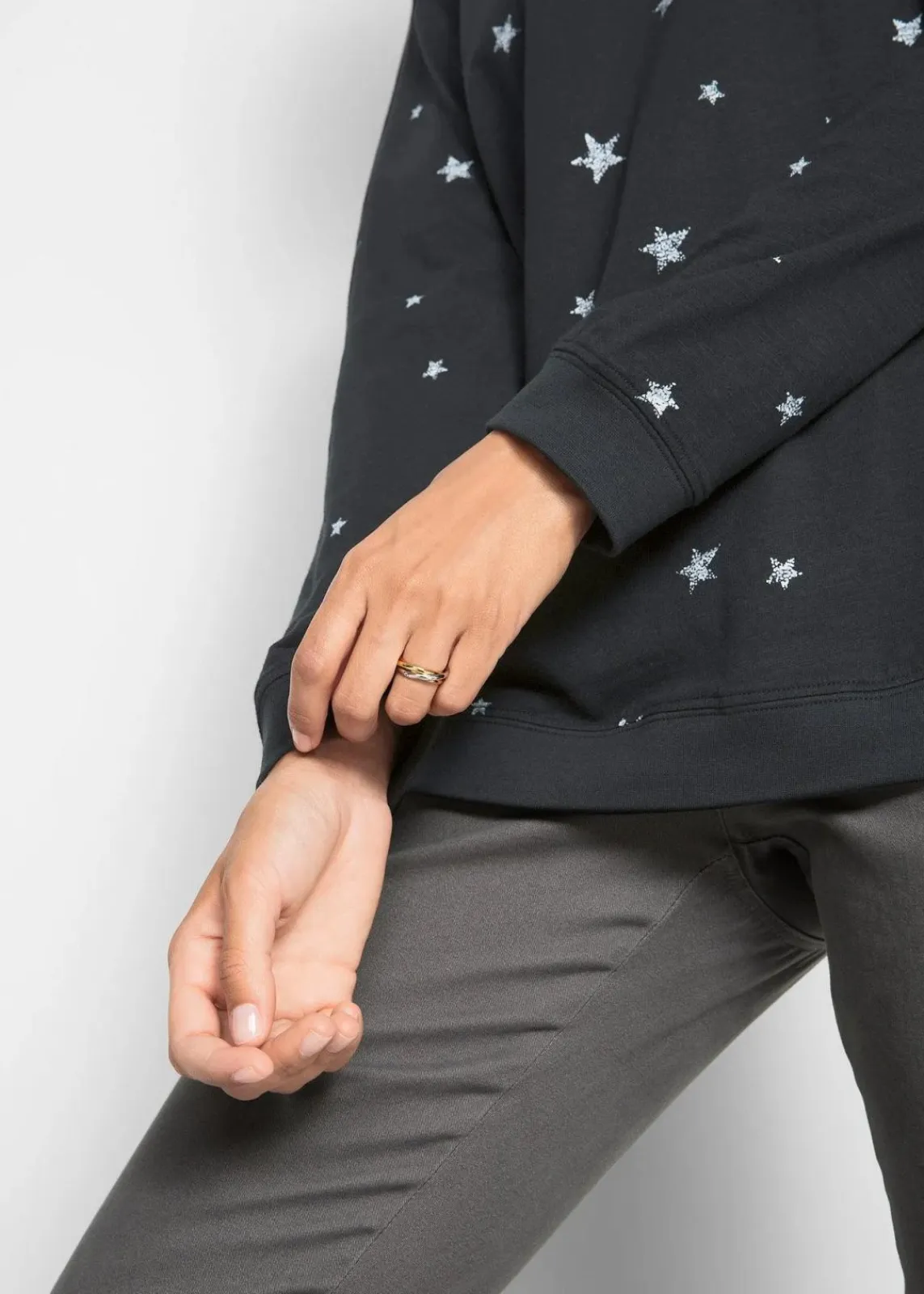 Bedrucktes Langarmshirt aus Baumwolle|bonprix Clearance