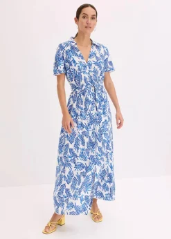 bedrucktes Maxikleid aus fließender Viskose|bonprix New