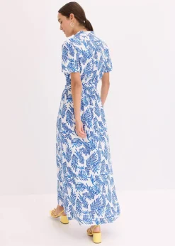 bedrucktes Maxikleid aus fließender Viskose|bonprix New