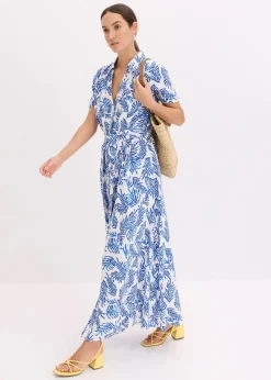bedrucktes Maxikleid aus fließender Viskose|bonprix New