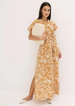 bedrucktes Maxikleid aus Viskose-Mix|bonprix Sale