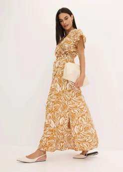 bedrucktes Maxikleid aus Viskose-Mix|bonprix Sale