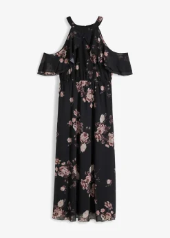 Bedrucktes Mesh-Maxikleid|bonprix Discount