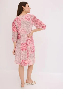 bedrucktes Mesh-Tunika-Kleid|bonprix New