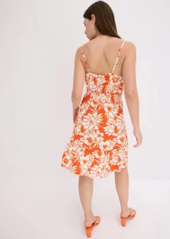 bedrucktes Trägerkleid aus softem Viskose-Mix|bonprix New