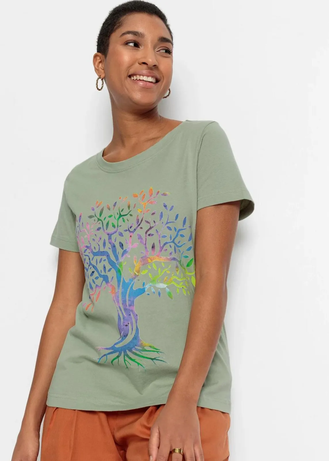 Bedrucktes T-Shirt aus Bio-Baumwolle|bonprix Discount