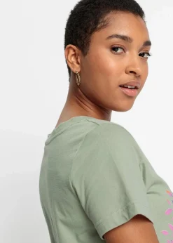 Bedrucktes T-Shirt aus Bio-Baumwolle|bonprix Discount