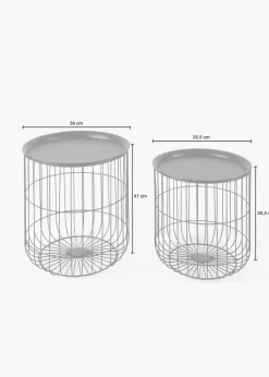 bonprix Couchtische & Beistelltische|Kommoden & Sideboards|Beistelltisch (2-tlg. Set) schwarz