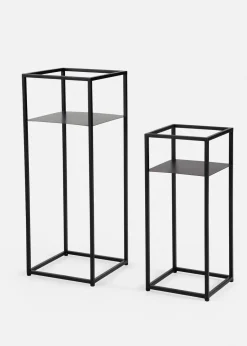 bonprix Couchtische & Beistelltische|Kommoden & Sideboards|Beistelltisch (2-tlg. Set) schwarz