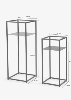 bonprix Couchtische & Beistelltische|Kommoden & Sideboards|Beistelltisch (2-tlg. Set) schwarz