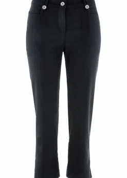 bonprix Bekleidung·Kleider|Hosen|7/8-Bengalin-Hose mit Bequembund schwarz